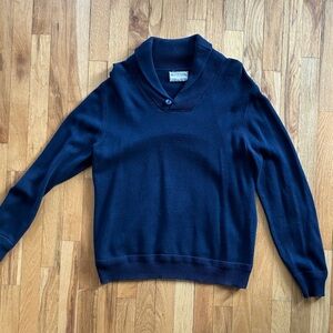 British Khaki Medium Navy Sweater